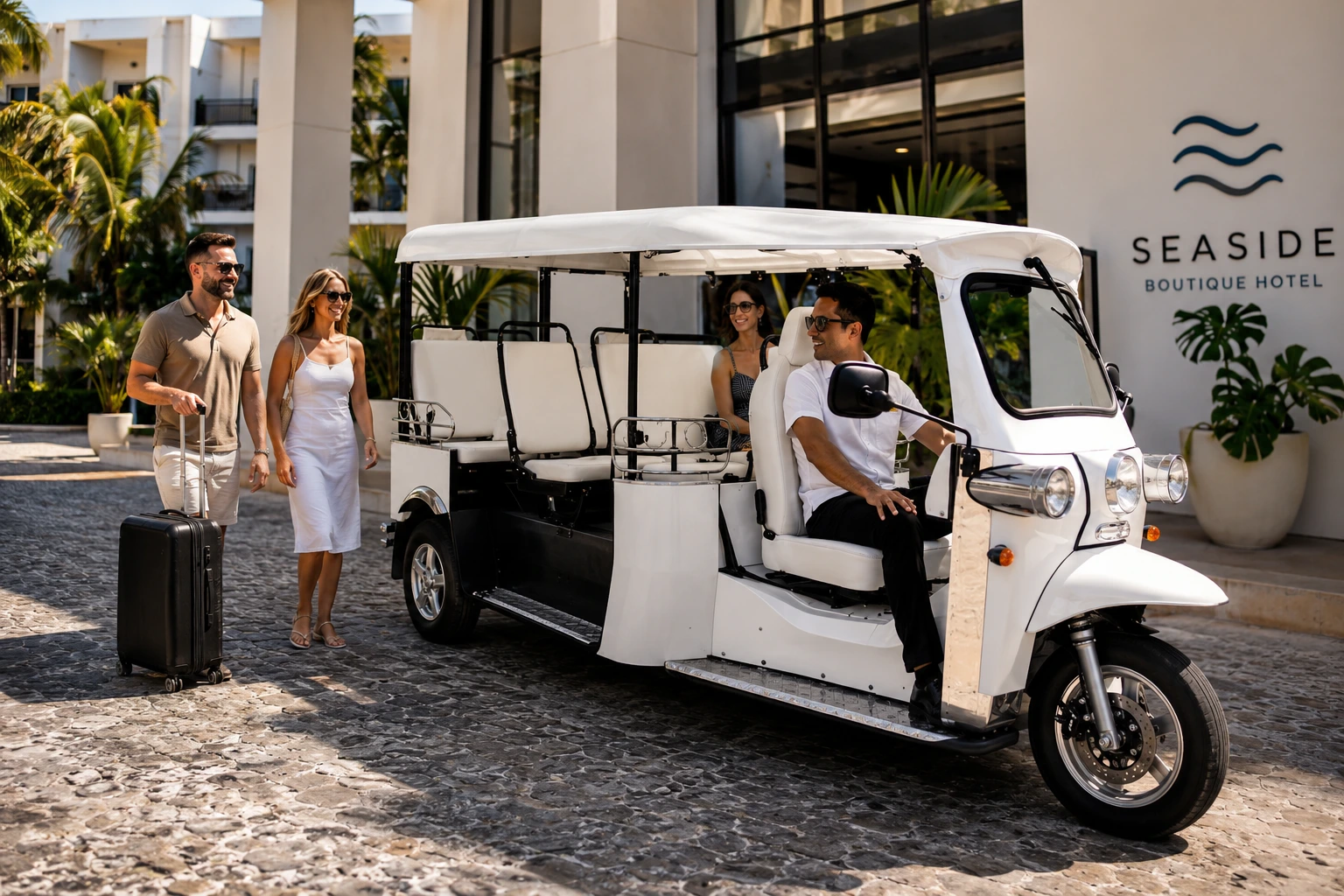 eTuk premium shuttle experience for events and venues